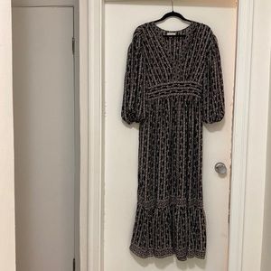 Beautiful peasant sleeve maxi dress size L